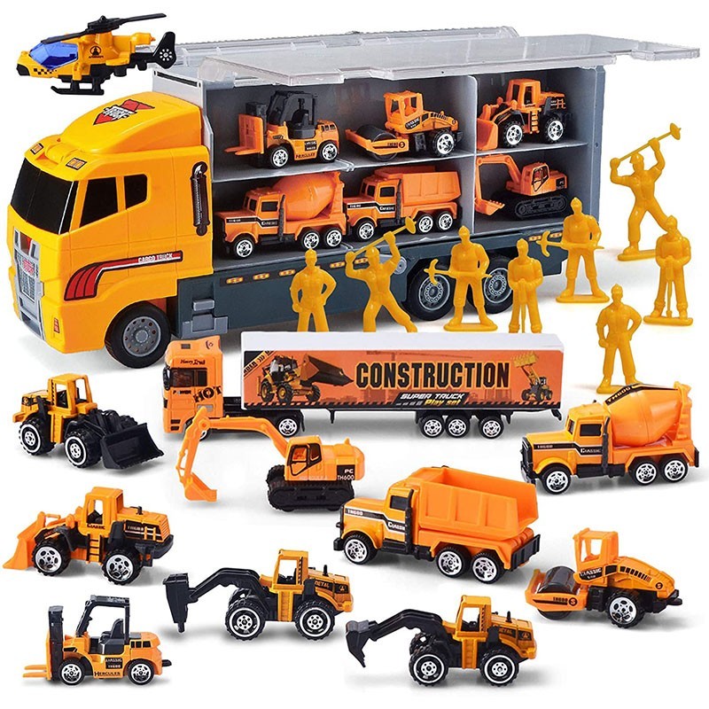 Eleven different kinds of car carrier truck toy for kids of all ages