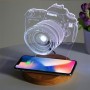Phone Charger Custom Led Lights Portable Wood Wireless Charging Power Supplies
