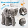 Medium Size 11.4 Inch Cute and Real Elephant Toy Stuffed Plush Animal for Kids
