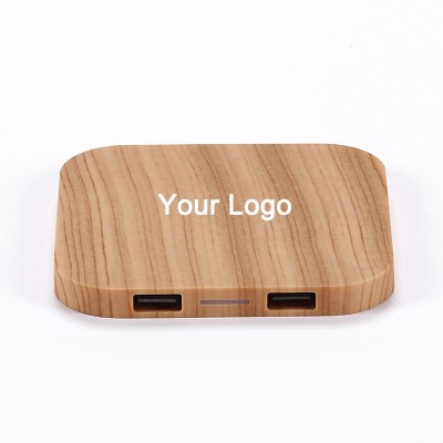 Mini Wood Wireless Charger Высококачественная зарядная панель для Android или Iphone