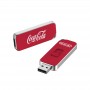 ABS schiebt USB-Stick direkt mit bedrucktem Logo, werkseitig personalisiert