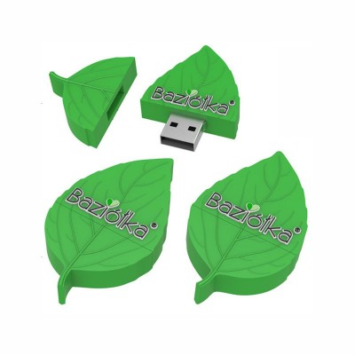 Forme personnalisée de clé USB de plante de bande dessinée de mini cadeau unique personnalisé