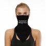 Máscara facial de polaina de pescoço preta cobrindo bandanas para homens e mulheres Máscara de lenço facial UV de verão