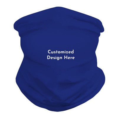 Cache-cou bleu personnalisé Imprimez votre logo pour refroidir le cache-cou