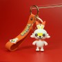 promo gifts Pokémon 3d PVC graduation keychains by china suppliers