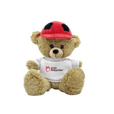 where to find teddy bear soccer customized tshirt plush toy