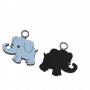 OEM PVC Metal elephant shape custom zipper pulls clothes Accessories