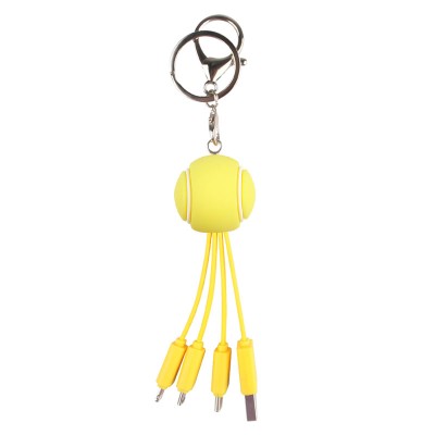 how to personalized ball shape keychain multicharger accessories