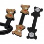 Fashion Cool Trend bear shape Silicone Rubber headphone cord winder