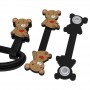 Fashion Cool Trend bear shape Silicone Rubber headphone cord winder