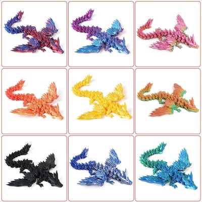 Christmas Toys PLA 3D Printed Flying Dragon for kids