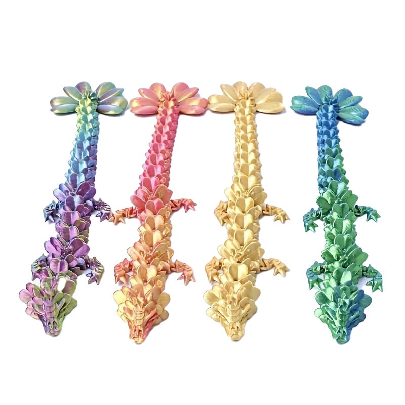 how to get 3D Printed 4 Leaf Clover Dragon Figurine