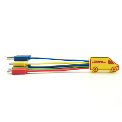 Пользовательский продукт DHL Pvc Multi Adapter Кабель для зарядного устройства Iphone Оптовые подарки