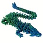 Hinge Structure Joint Movable Articulated Crystal 3D Printed Dragon for kids
