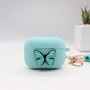 pvc mint green airpods case printing butterfly holiday gifts for men