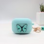 Papillon d'impression de cas d'Airpods vert menthe unique de cadeaux promotionnels en PVC