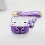Promo Whole Sale Beautiful butterfly airpods pro rubber case with keychain