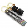 Factory sale black bears custom rubber keychains promotional giveaway items