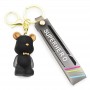 Factory Sale Black Bears Custom Rubber Keychains Promotional Giveaway Items