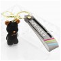 Factory sale black bears rubber keyring custom giveaway items
