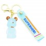Trendy Accessory blue bears rubber keychain personalised promotional merchandise