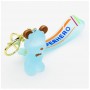 Trendy Accessory blue bears rubber keyring unique promotional gifts