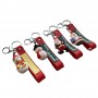 Santa Claus silicone rubber keychain best christmas gifts