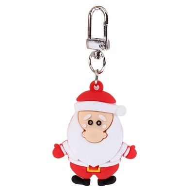 3D PVC Keychain Santa Claus Cartoon Pendentif Cadeaux de Noël bon marché
