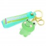 little green frog rubber key rings bulk giveaway items