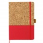 Personalized Cork With Color Pu Fabric Journal Agenda With Elastic