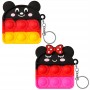 Creative Stress Relief Mickey minnie soft pvc keychain personalised items for her