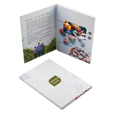 how to buy A5 Digital LCD Video Player Brochure for Food Advertising