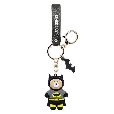 batman sinebear rubber keyring