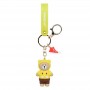 cool yellow sine bear custom rubber keyrings personalized business gifts for clients