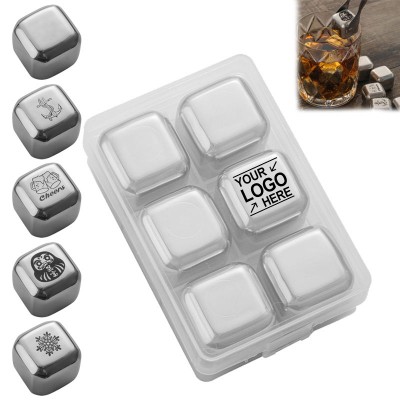 how to find Reusable Stainless Steel Ice Cube Set with Logo for Bars & Parties