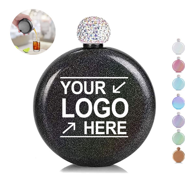 how to find Round Stainless Steel Custom Liquor Flask