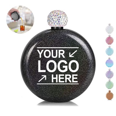 how to find Round Stainless Steel Custom Liquor Flask