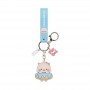 funny blue pig rubber keychain gift items for men