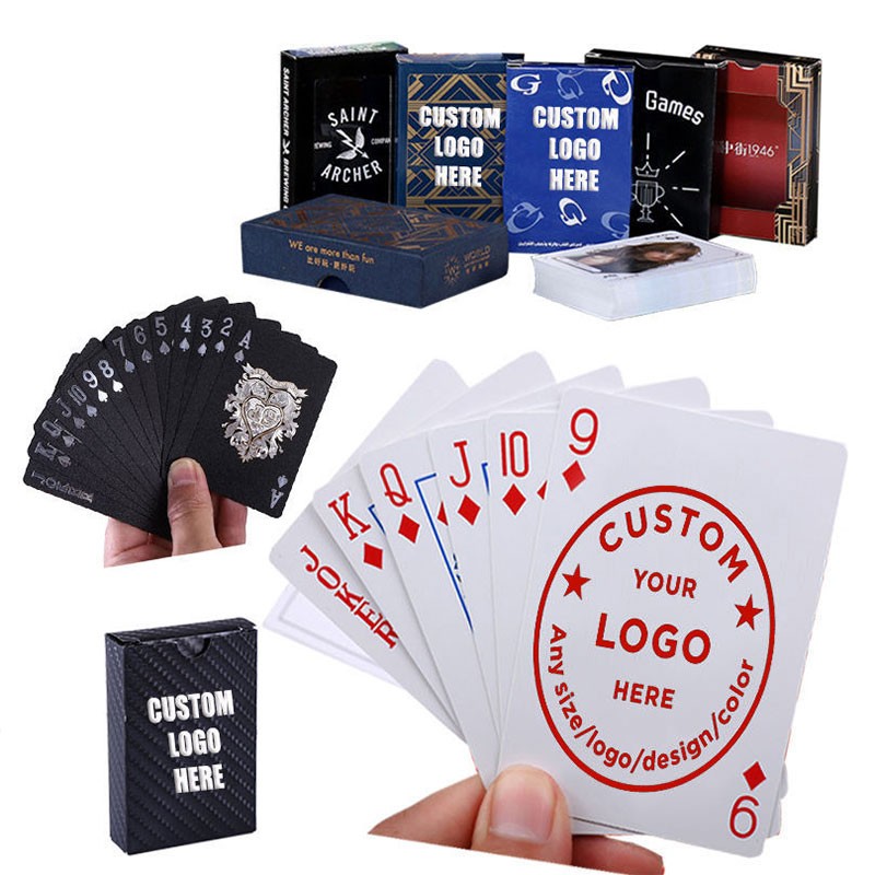 Poker Cards with Custom Logo and Box for Promotional Gifts