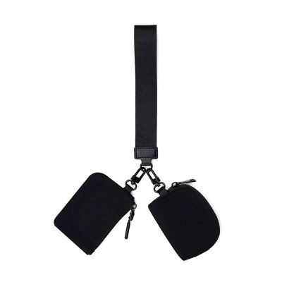 how to find Custom Nylon Dual Pouch Wristlet Wallet