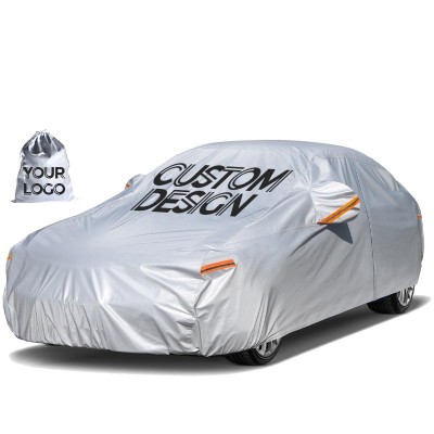 Custom Logo Sun Shade Car Covers with UV Protection High-Quality Waterproof