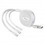 Custom 3 in 1 Retractable USB Charging Cable