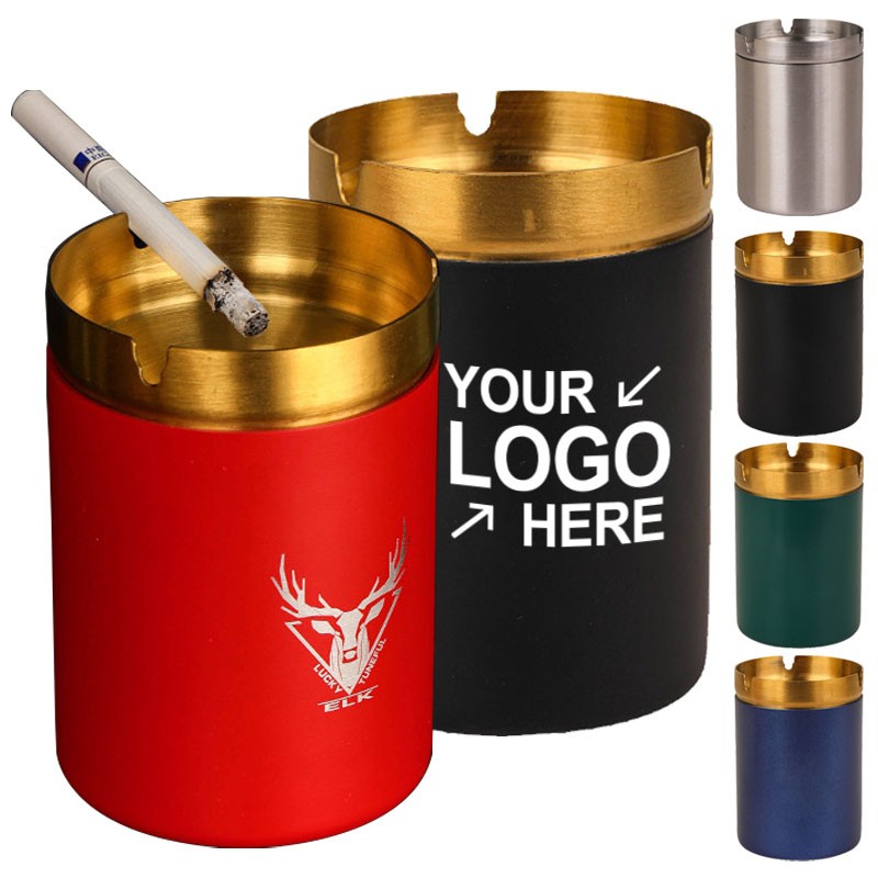 where to get Custom Smokeless Stainless Steel Car Ashtray with Logo