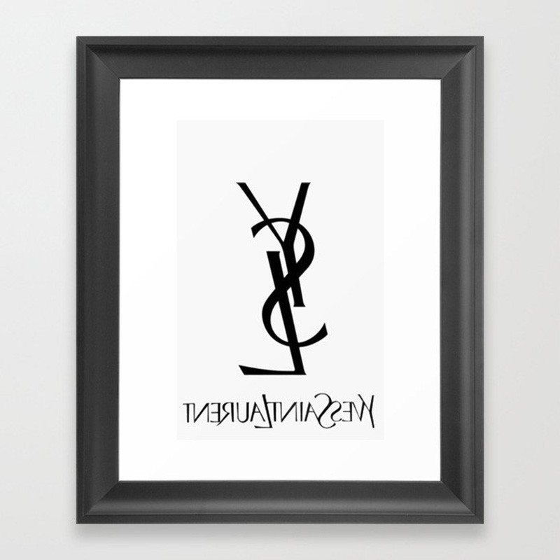 ysl sets framed art print best company gifts