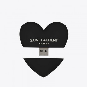 Yves Saint Laurent YSL Limited Edition Heart Shaped Padlock Black Tags
