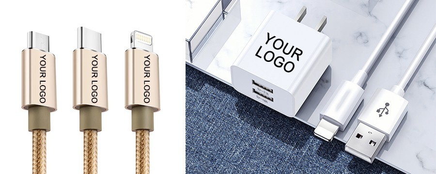Electronic Promotional Products Charging Cable Personalized custom logo