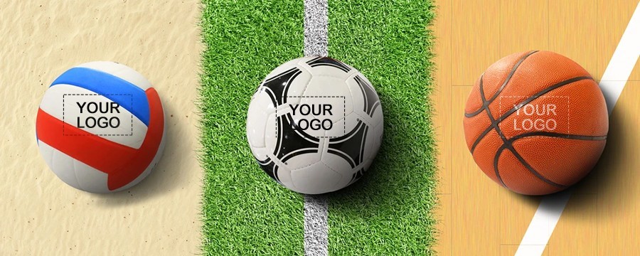 logo personnalisé imprimé nouveauté et ballons de sport idées cadeaux