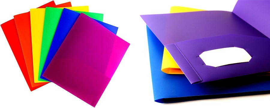 different specifications personalized pocket folders to store papers