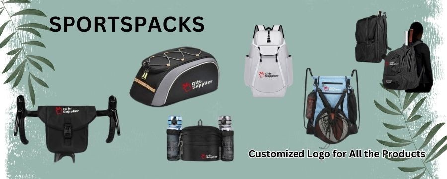 Sportpacks promocionais de alta capacidade com estampados ou bordados