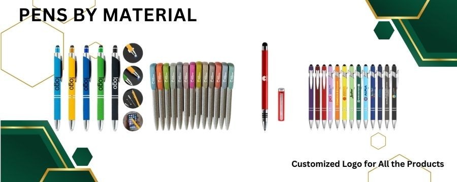 design wholesale personalized pens by material